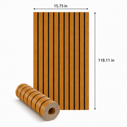 Wall District Self-Adhesive Peel & Stick Slat Wall Panels